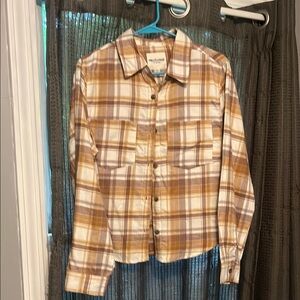 Wallflower Checkered Casual Shirt in Brown and Cream